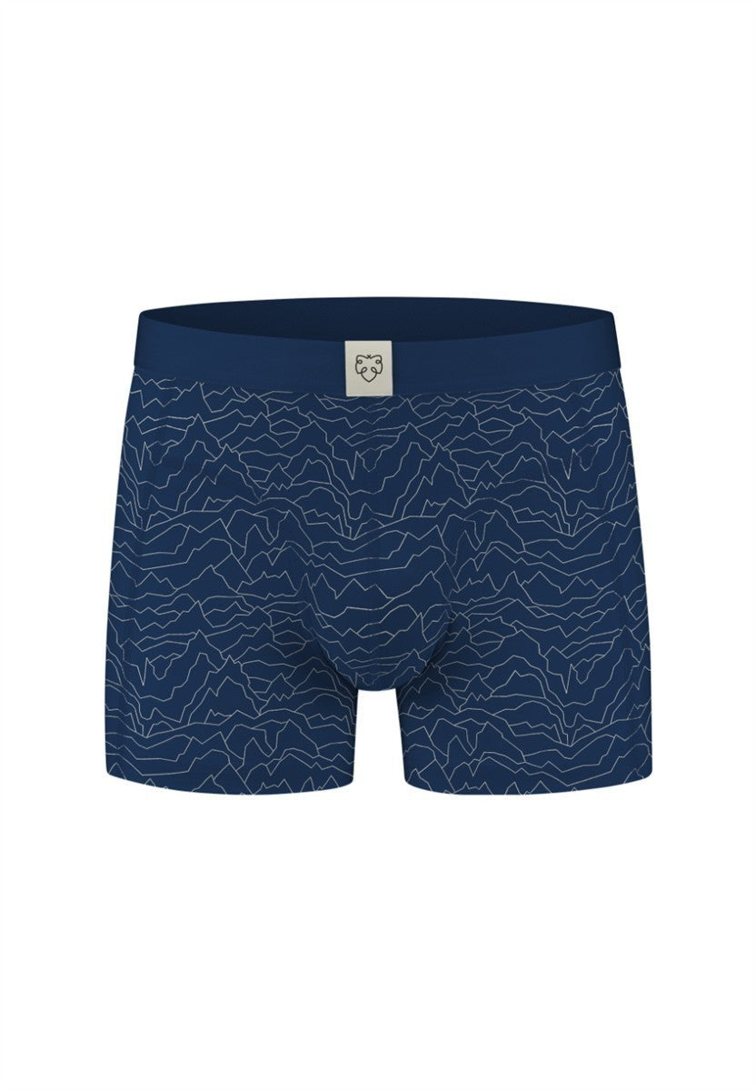 marlowe nature Boxer Brief Unterhose black trouts M Bio-Print