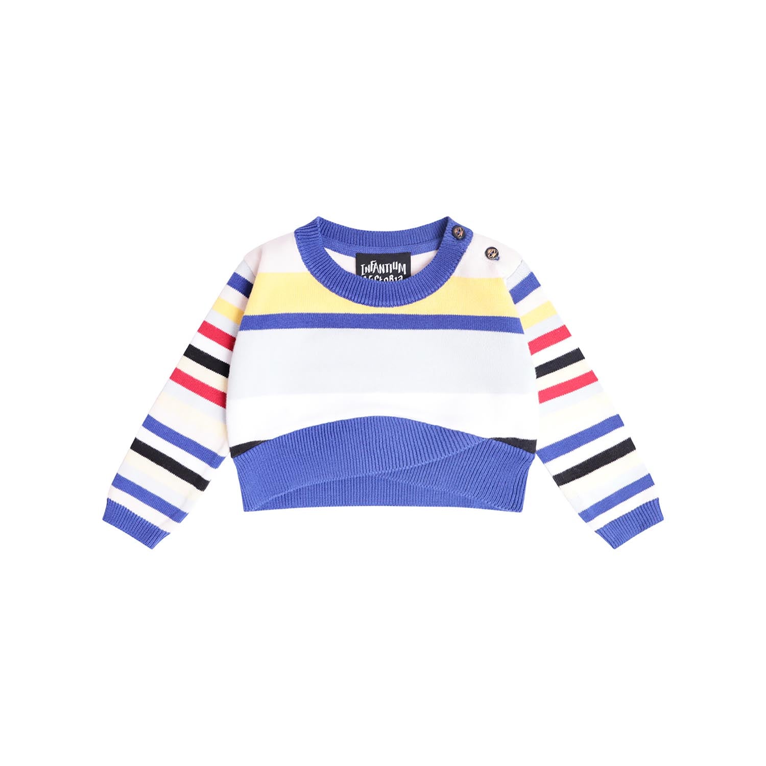 Infantium Victoria Baby Pullover Streifen Bio-Baumwolle 80