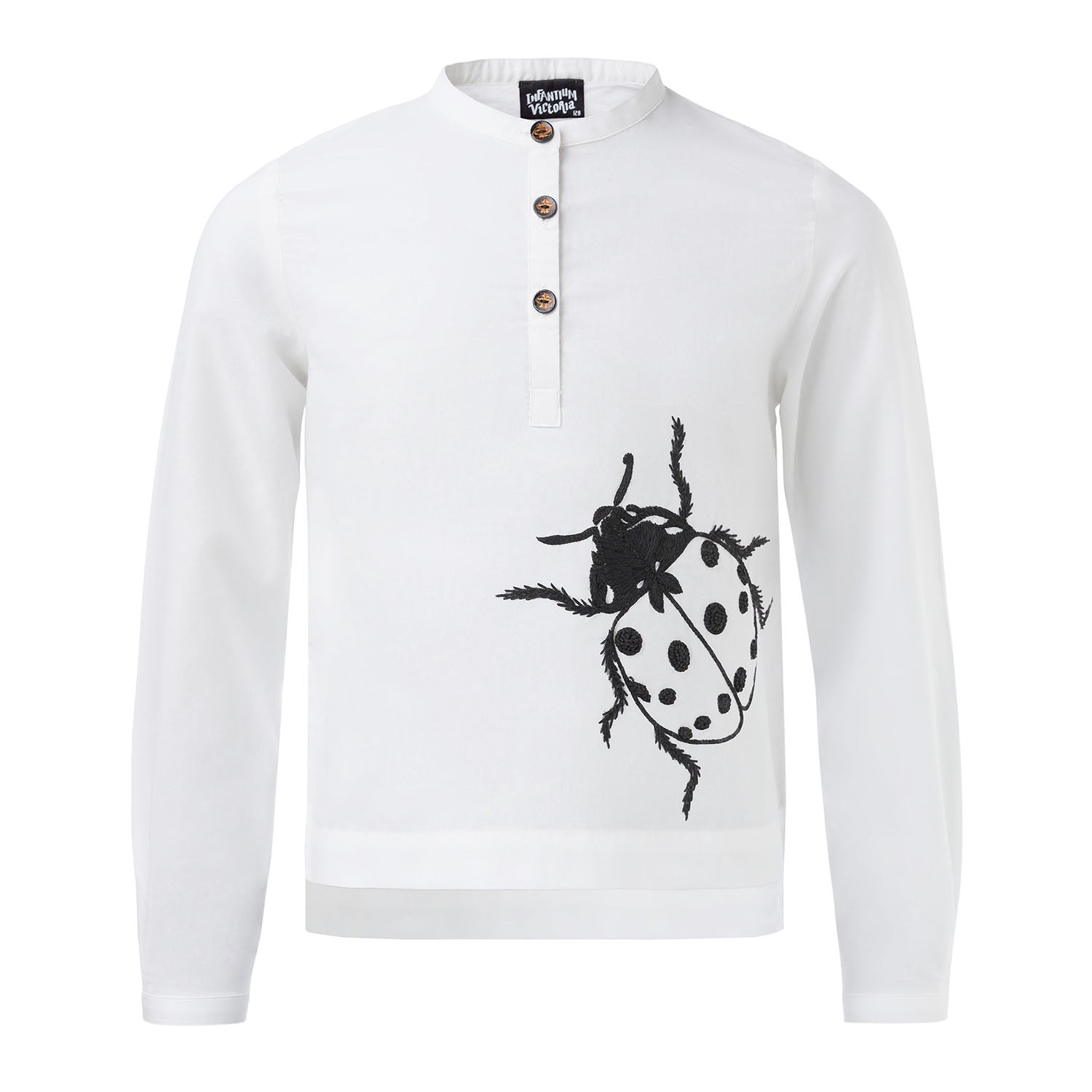Infantium Victoria Ladybug Tunika Weiß Marienkäfer 128