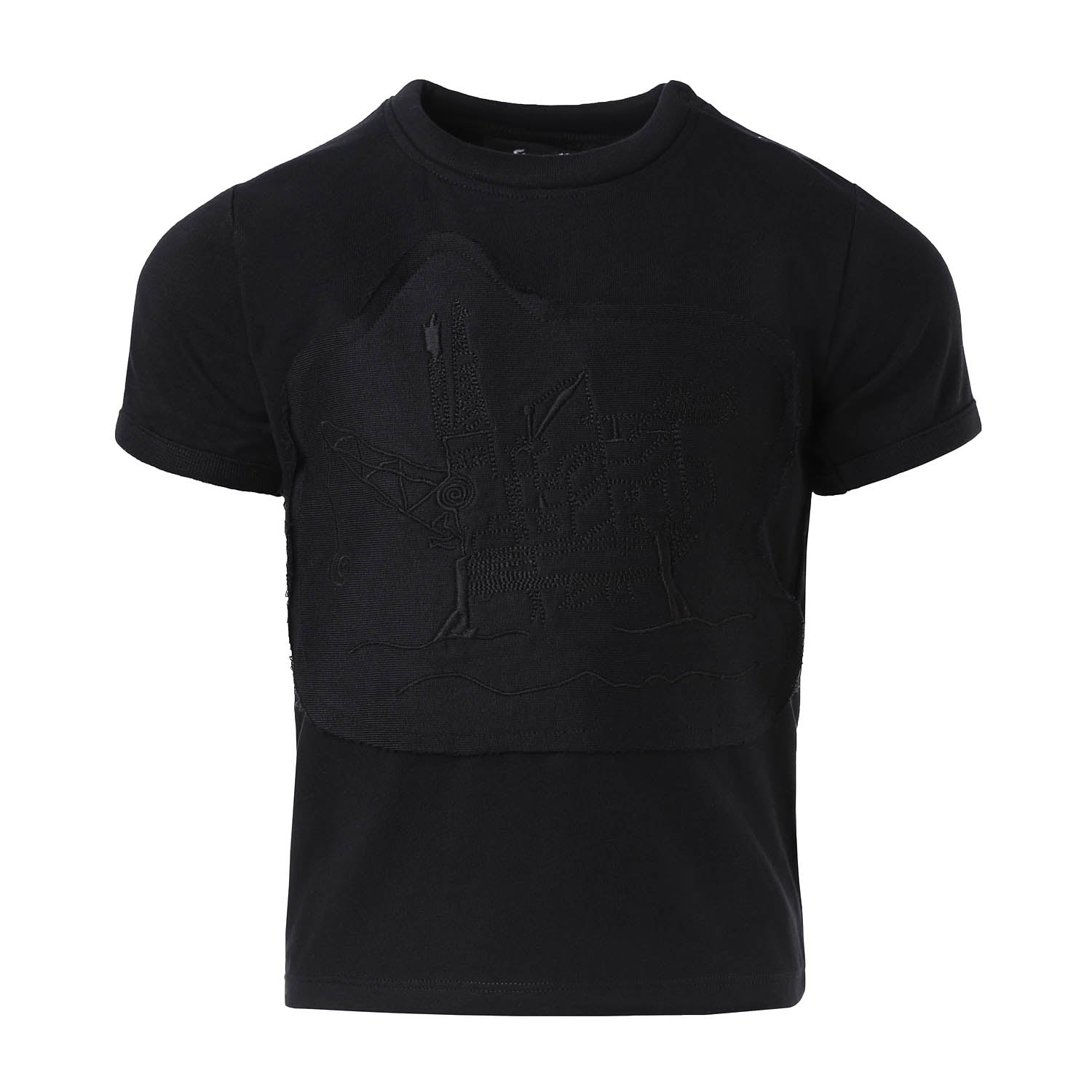 Infantium Victoria Oil Rig T-Shirt schwarz Gr.128 Baumwolle