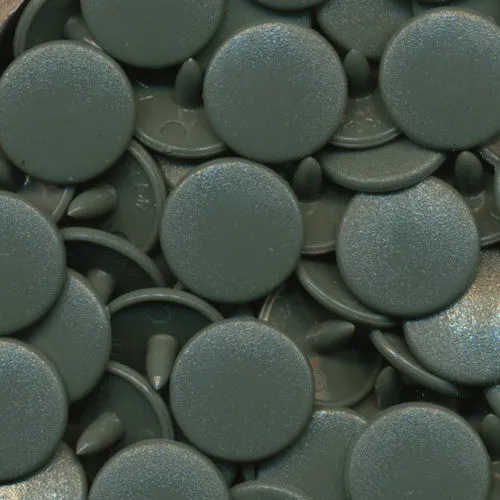 Kam Plastic Snaps B09 Druckknöpfe Olive Gray 50 Sets matt