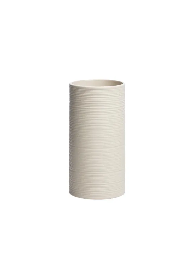 Marlowe Nature Vase vintage cream 7,5x7,5x15 cm Steingut