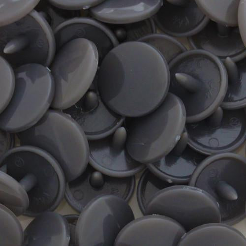 Kam Plastic Snaps 20 Druckknöpfe B39 Grau extralang 50 Sets