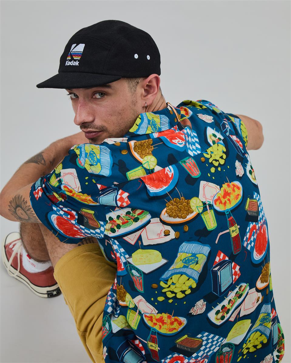 marlowe nature Chiringuito Aloha Shirt Blue Hemd blue Ecovero