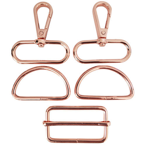 Kam Snaps Bag Hardware Gurtband Set 5-tlg 38mm Silber