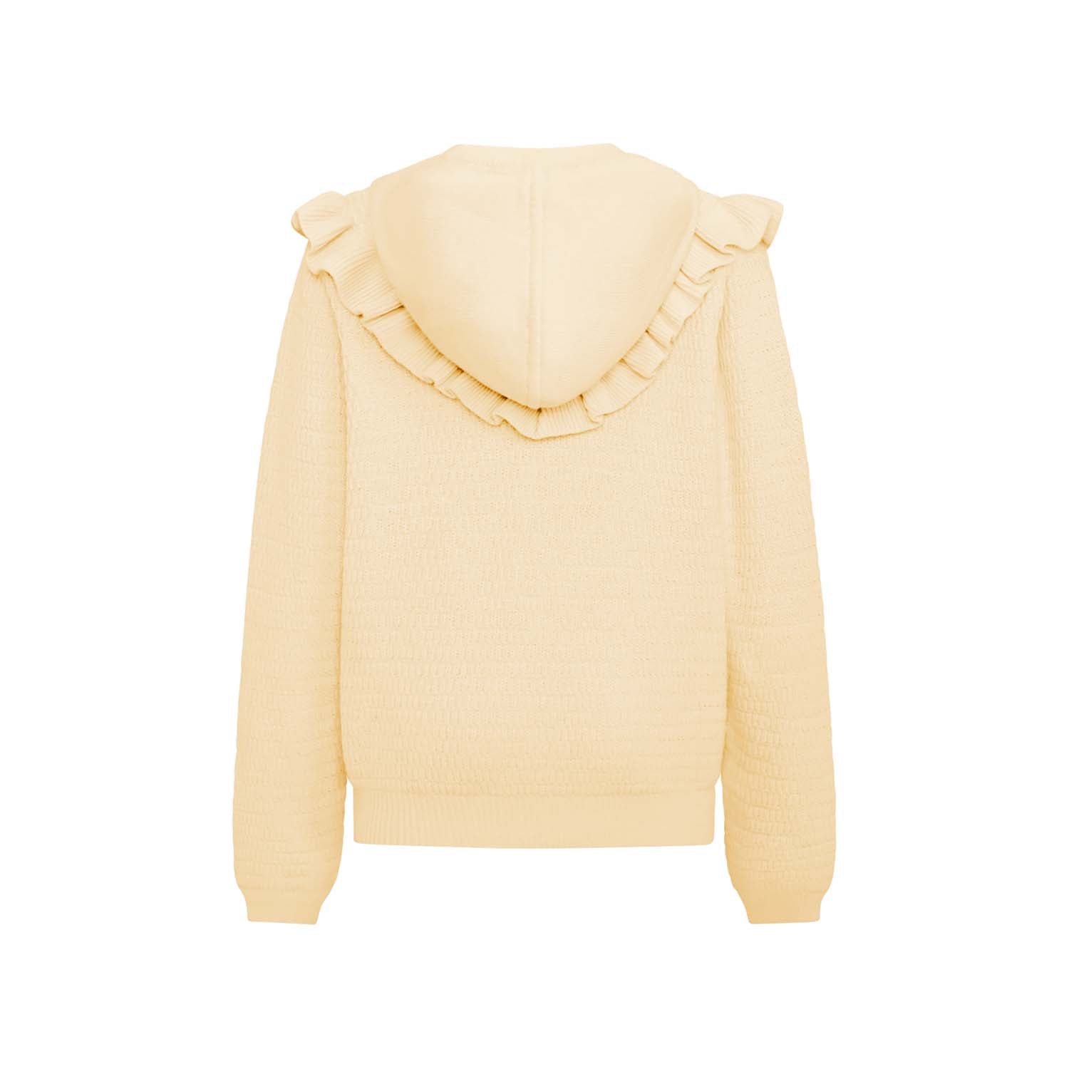 Infantium Victoria Knitted Kids Hoodie Gelb Bio-Baumwolle