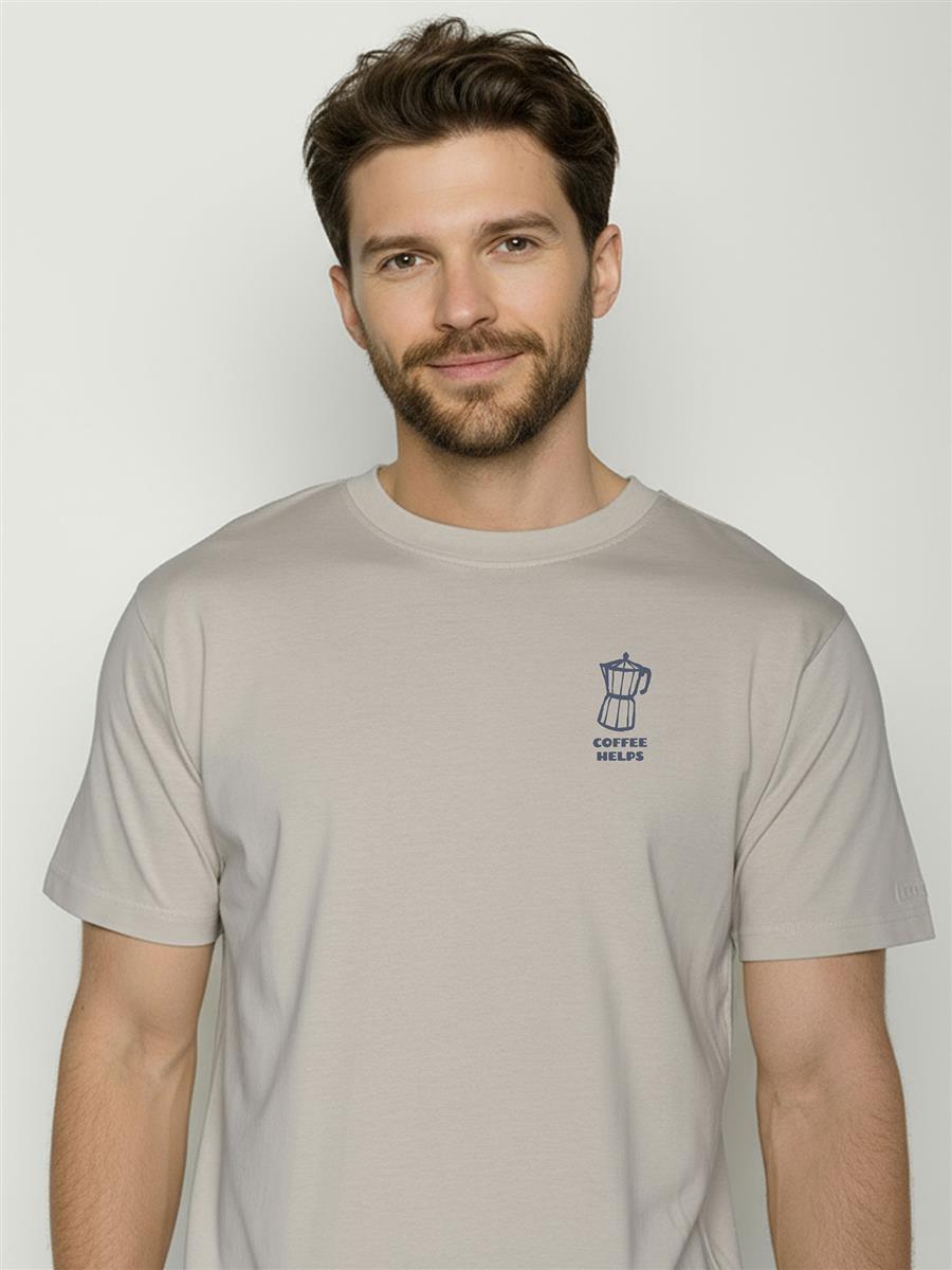 marlowe nature Espresso Fusion Shirt sandstone S Bio-Baumwolle