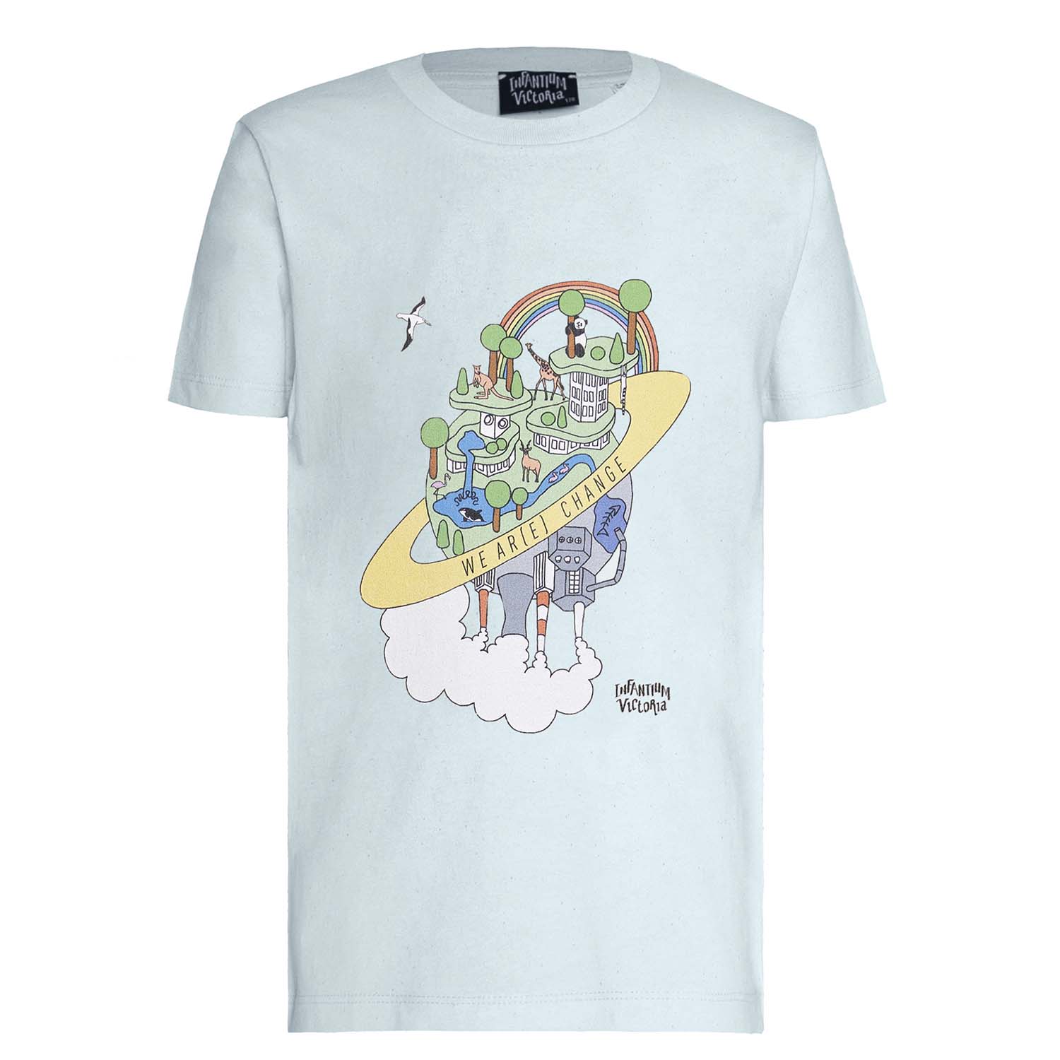 Infantium Victoria Earth Day T-Shirt Mintgrün Gr. 116 Bio