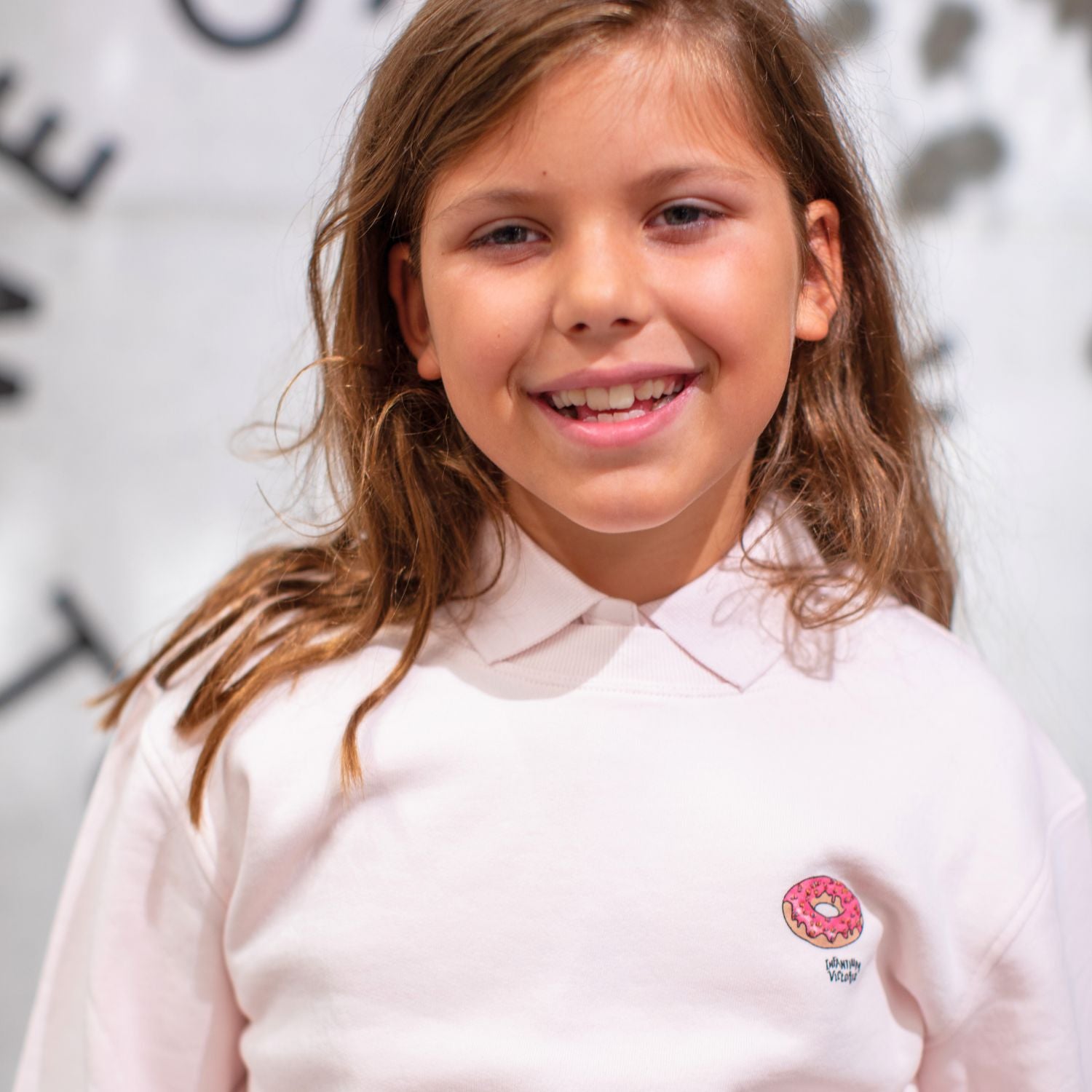 Infantium Victoria Sweatshirt rosa Donut Bio-Baumwolle GOTS