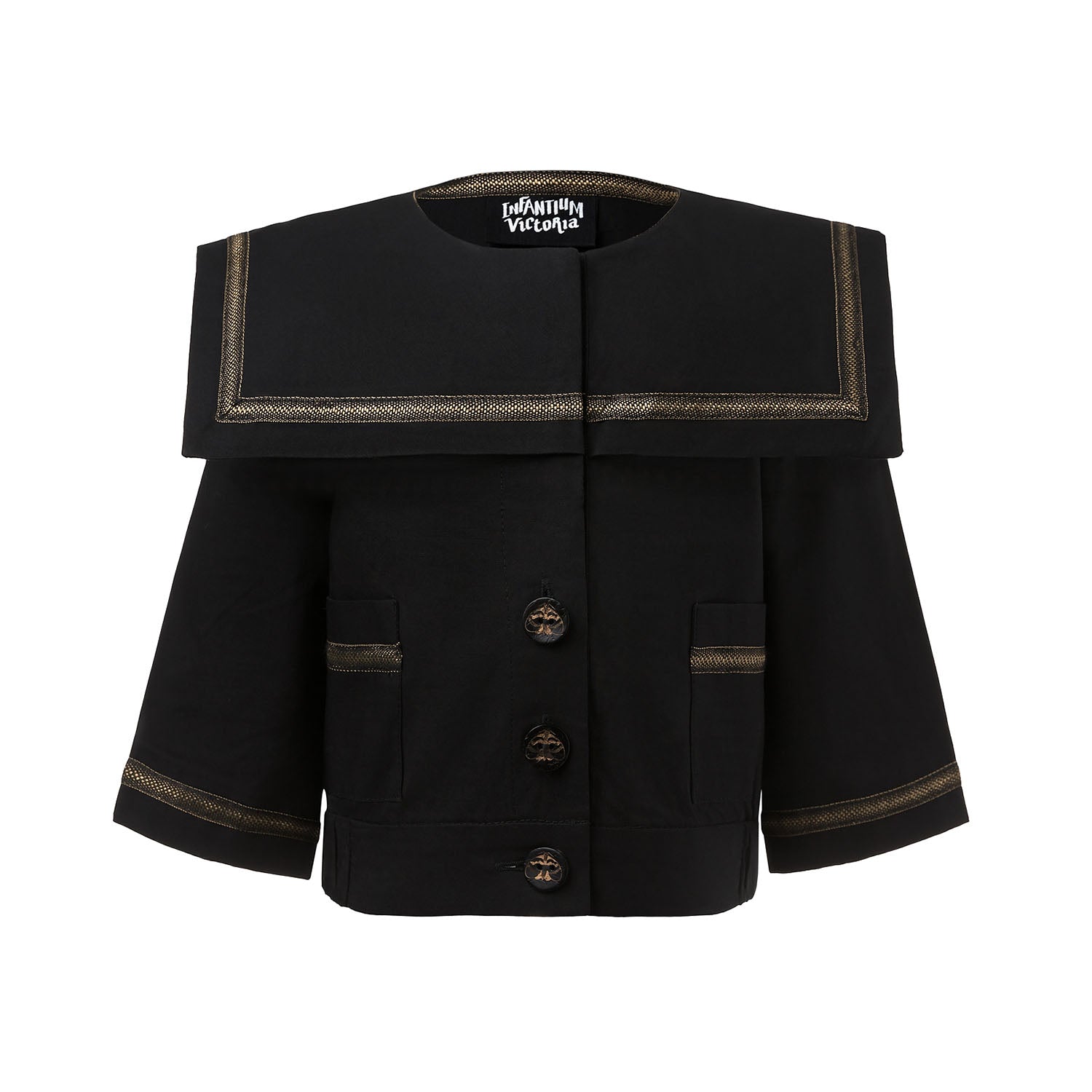 Infantium Victoria Black Sailor Jacket Jacke schwarz 80