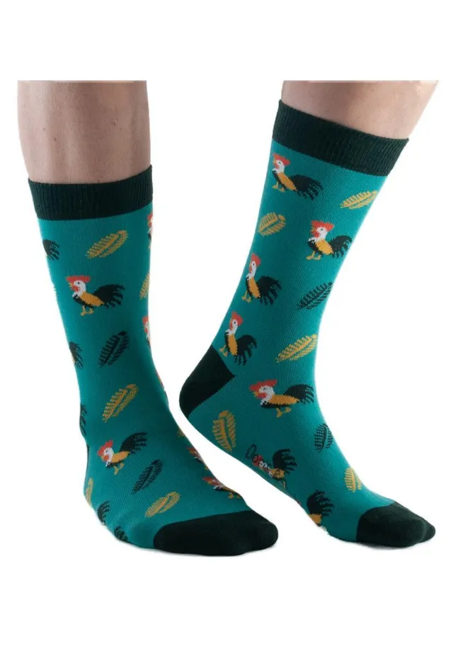 marlowe nature Cockerel Socken grün Bambus 35-41