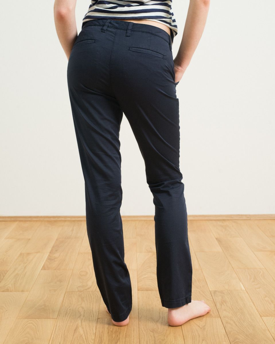 marlowe nature Hosen Chino Stoffhose dark grey Bio-Baumwolle