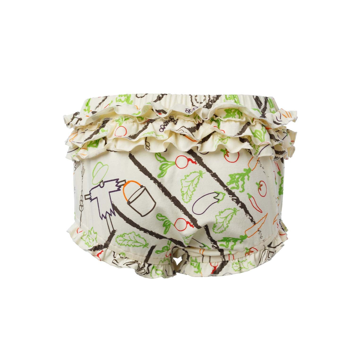 Infantium Victoria Bloomers Windelhose Off-White mit Print Baumwolle