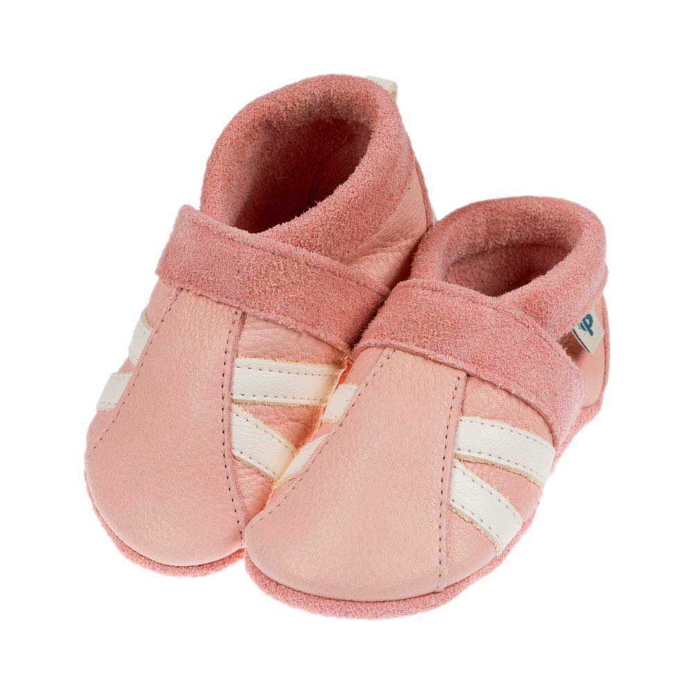 Pantolinos Sporto Krabbelschuhe uni Naturleder schlicht