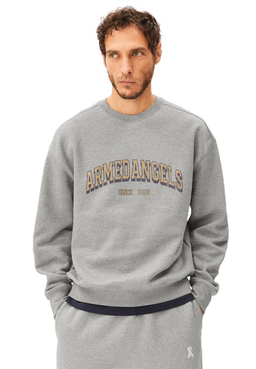 Armedangels Wordmark Relaxed Sweatshirt silver Bio