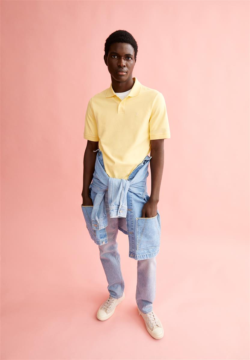 marlowe nature Maario Polo-Shirt early yellow Bio-Baumwolle