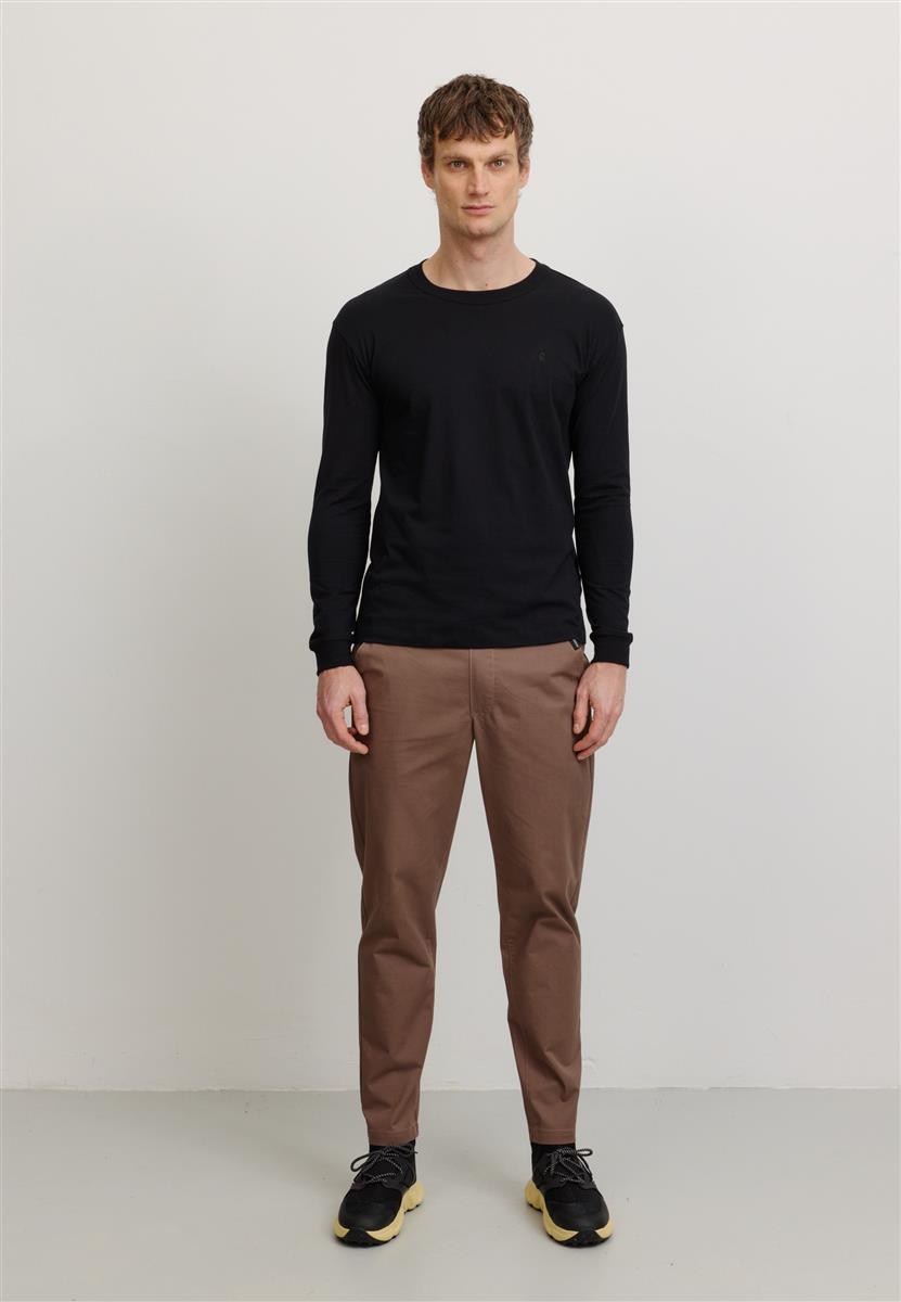 marlowe nature Papaya Longsleeve black Bio-Baumwolle S