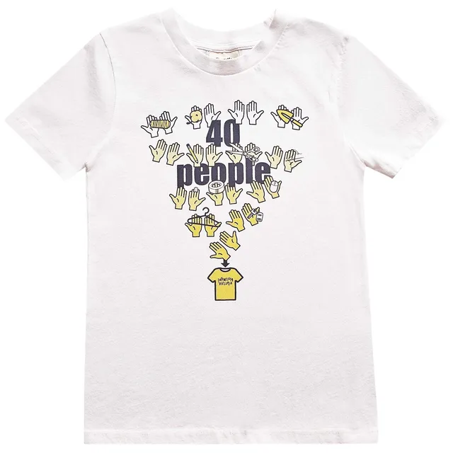 Infantium Victoria Infographics T-Shirt Kinder Weiß Bio-Baumwolle
