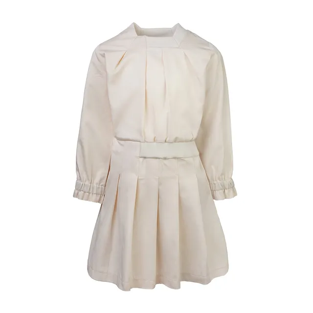Infantium Victoria Dresses Mädchenkleid Baumwolle beige