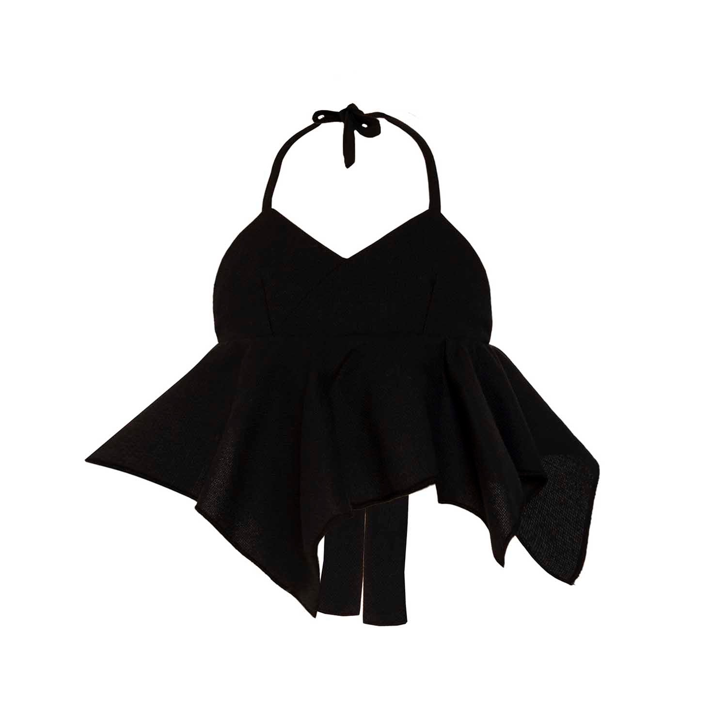 Infantium Victoria Top Mädchen Schwarz Gr.92 Baumwolle