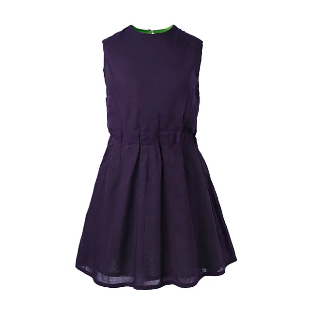 Infantium Victoria Pleated Summer Dress Mädchen Lila Gr 116 Bio