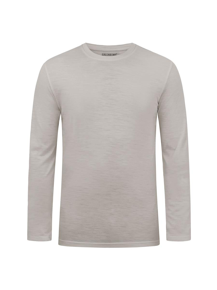 Greenbomb Basic Base Langarmshirt Sandstone Merino
