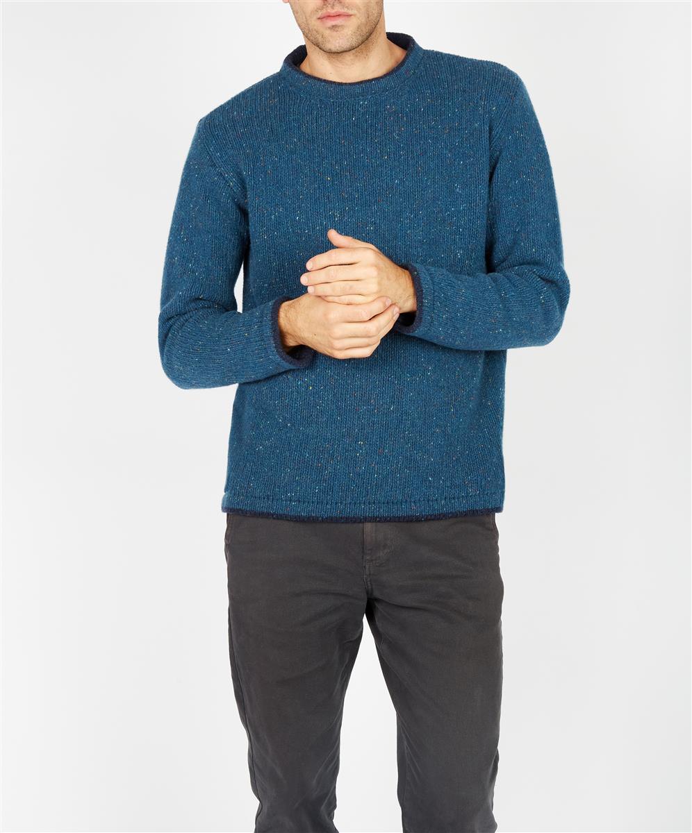 marlowe nature Roundstone Sweater Wollpullover light greyink marl