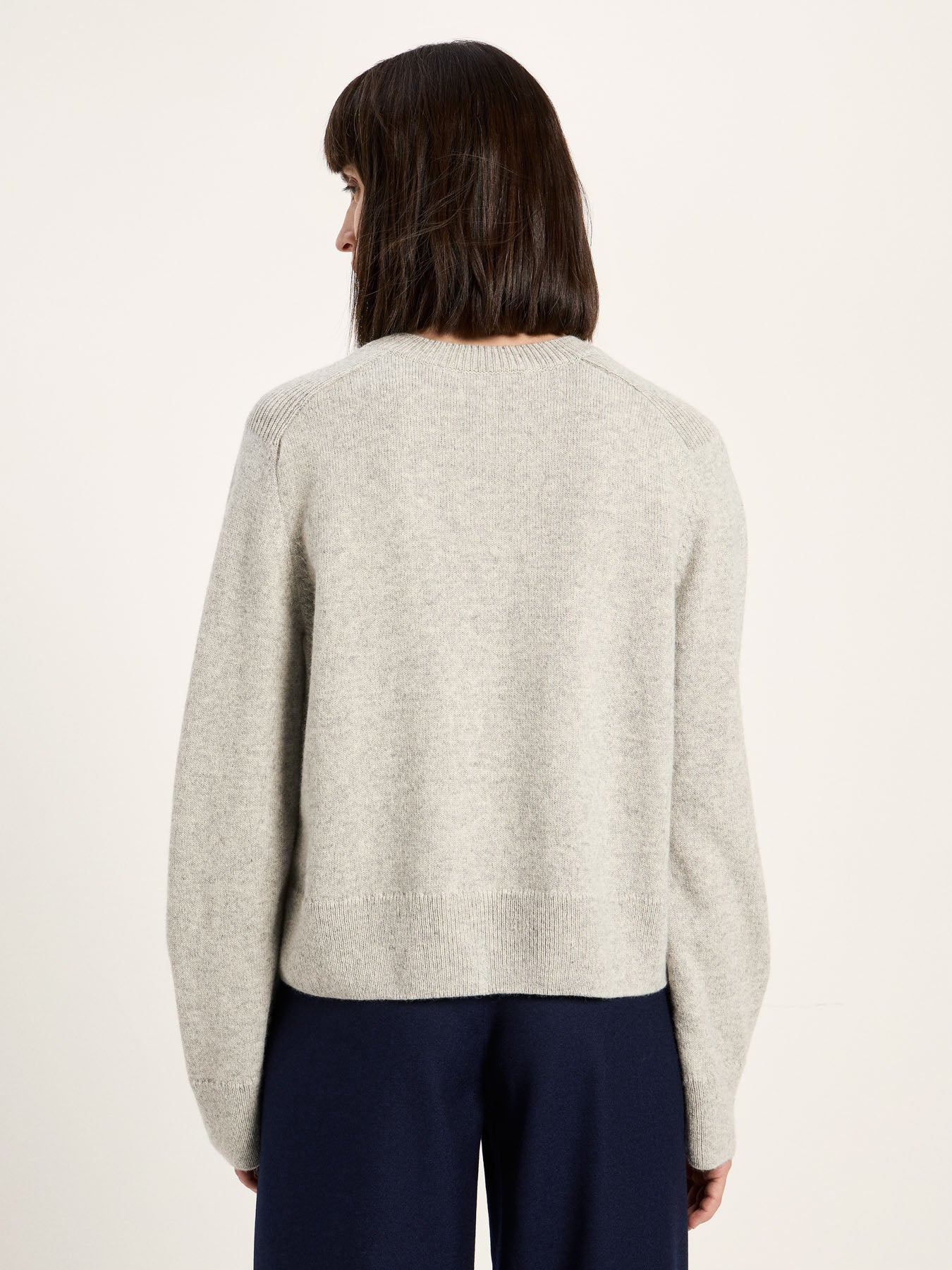 marlowe nature Cropped Pullover bitter chocolate Wollmix 34-42