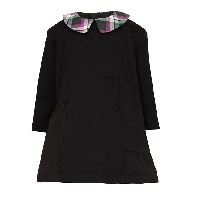 Infantium Victoria Black Babykleid Schwarz Tartan 80