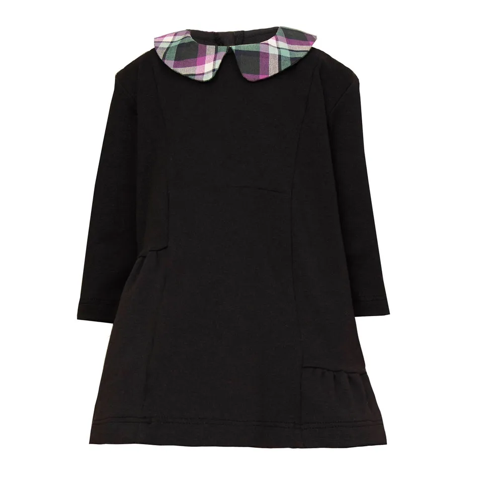 Infantium Victoria Black Babykleid Schwarz Tartan 80