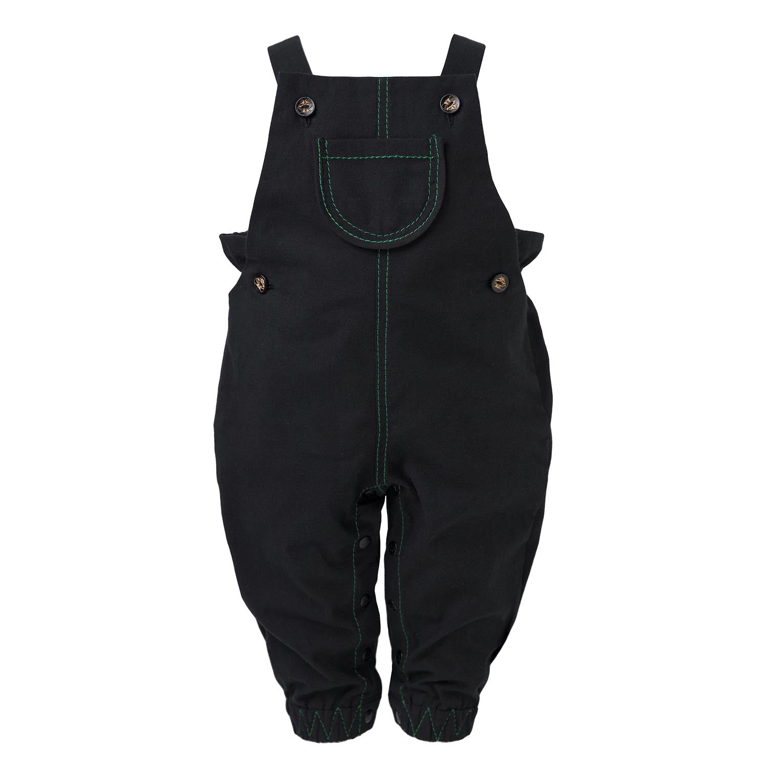 Infantium Victoria Baby Black Playsuit Overall schwarz