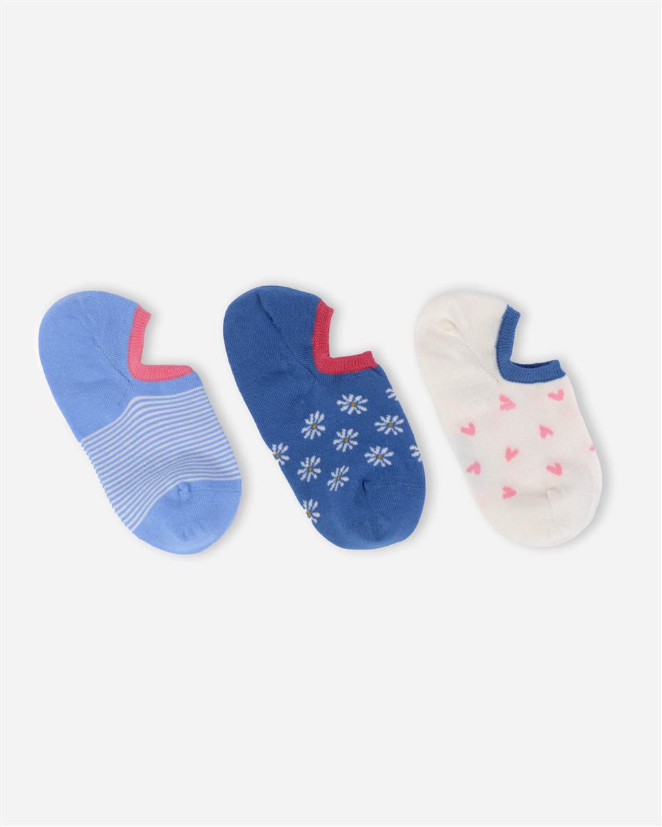 marlowe nature Patterned Organic Cotton No-Show Socken multi