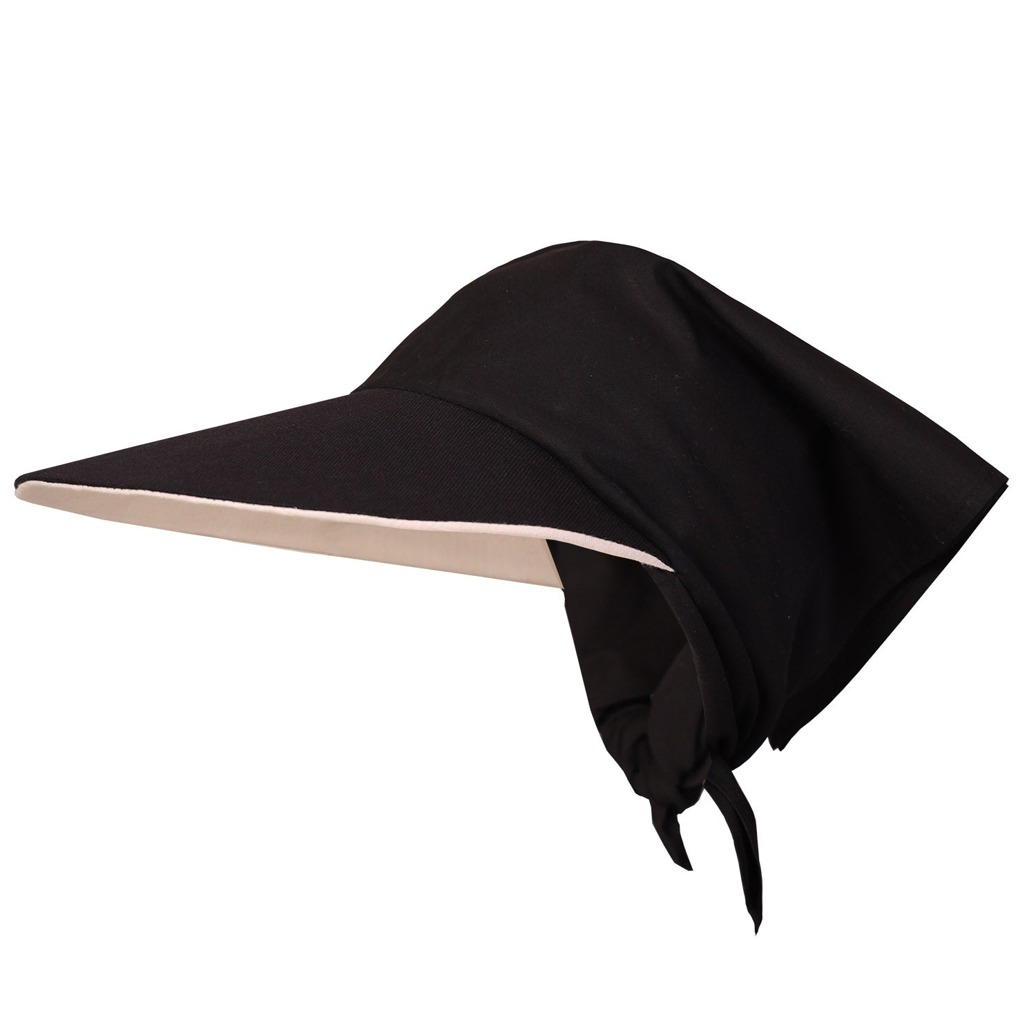 Infantium Victoria Black Cotton Bandana Tuch Schwarz Baumwolle