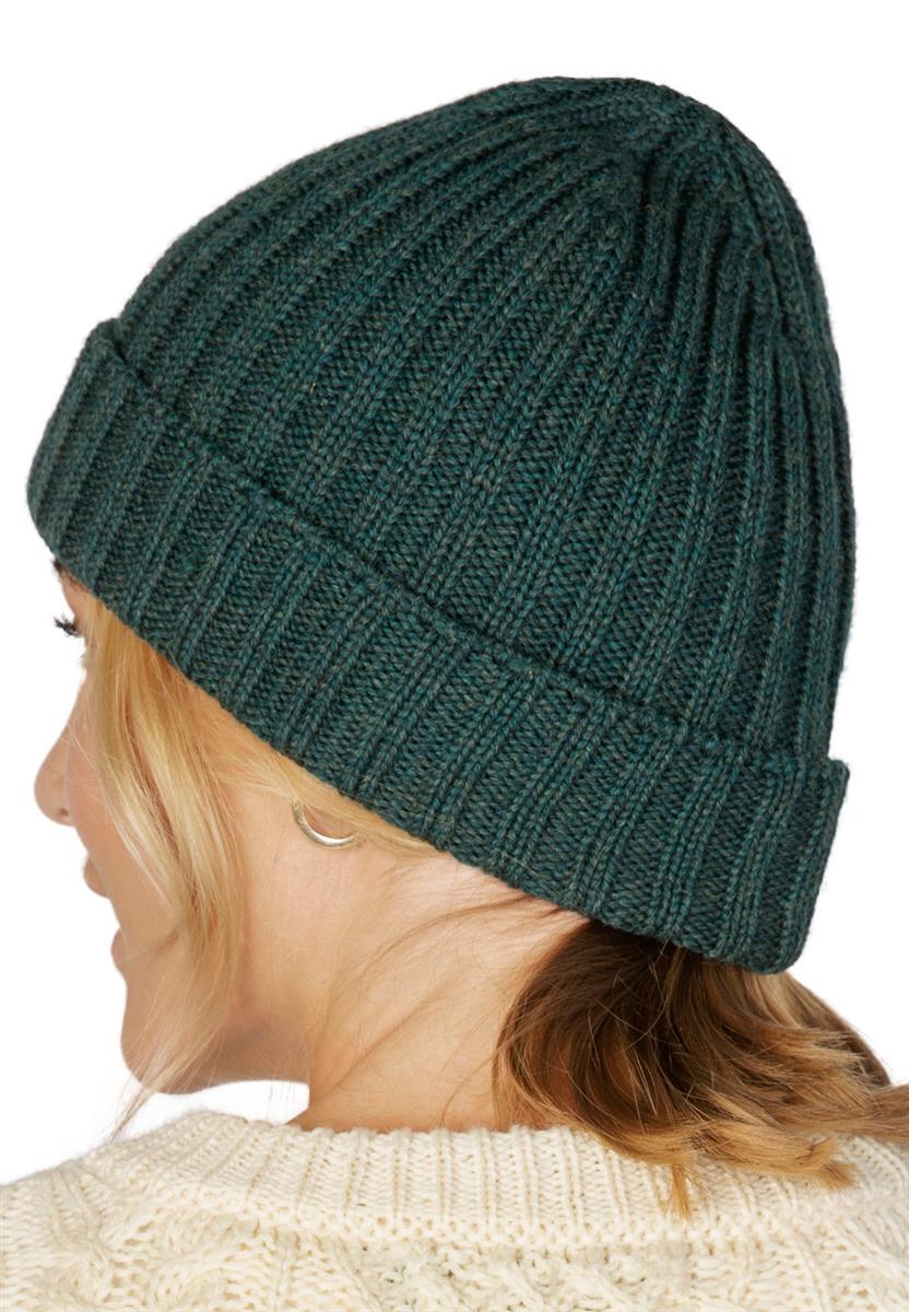 marlowe nature Ribbed Merino Hat Mütze navy Merinowolle