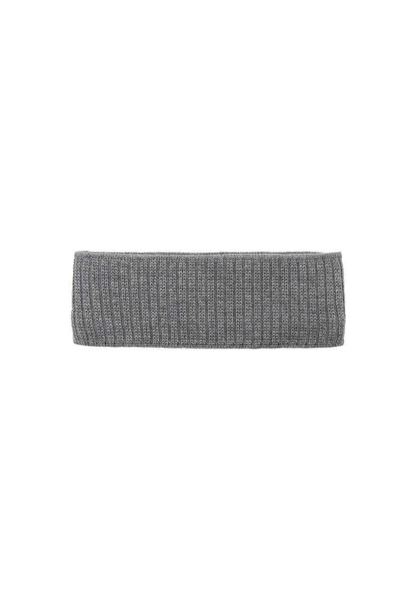Pure Pure Stirnband Merino Stirnband grau-melange Bio-Merinowolle