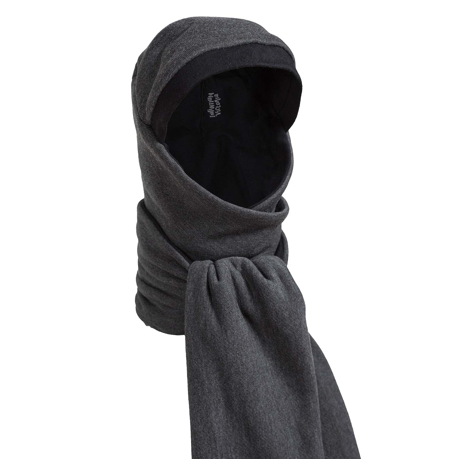 Infantium Victoria Grey Scarf-Hat Schalmütze 98 Grau Baumwolle