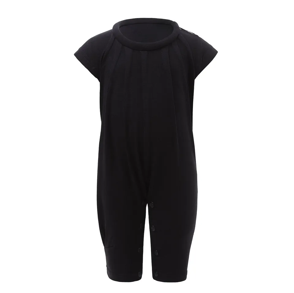 Infantium Victoria Baby Playsuit Strampler schwarz Rollkragen