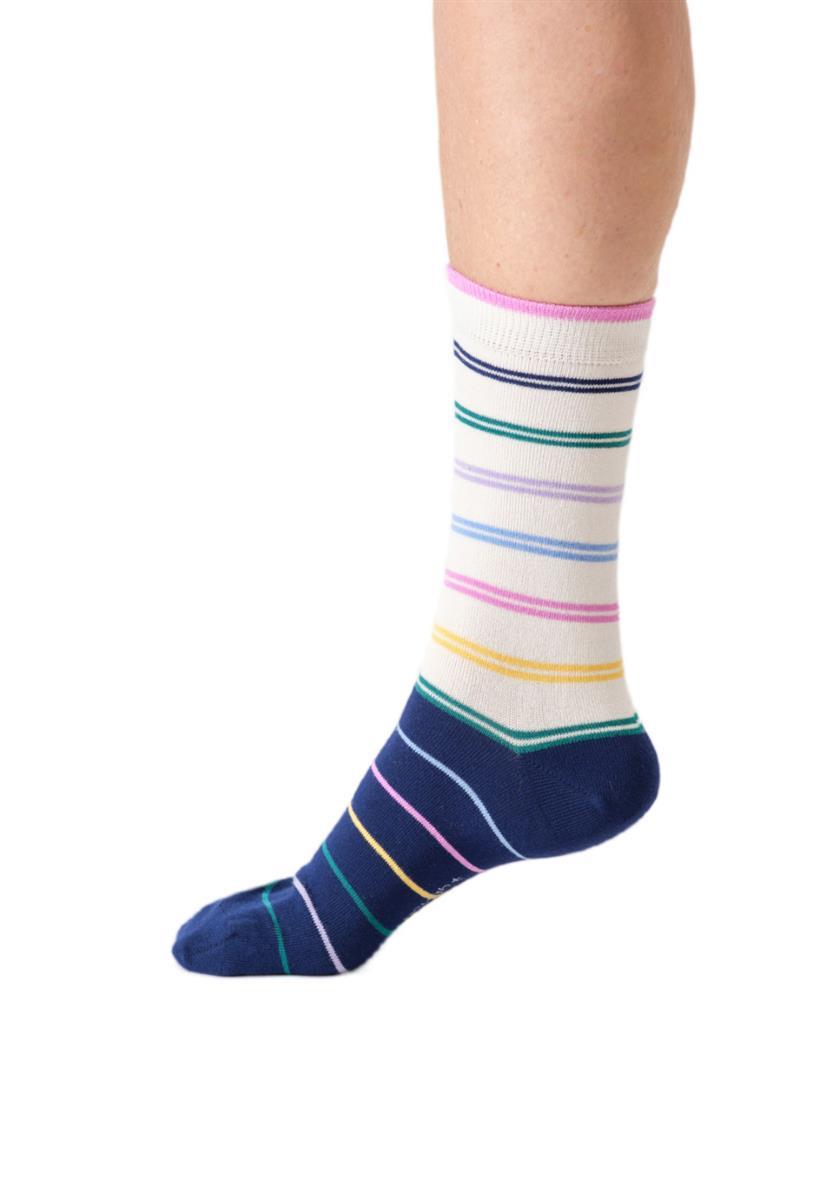 Thought Colour Block Stripe Socken lavender Bambus 37-41