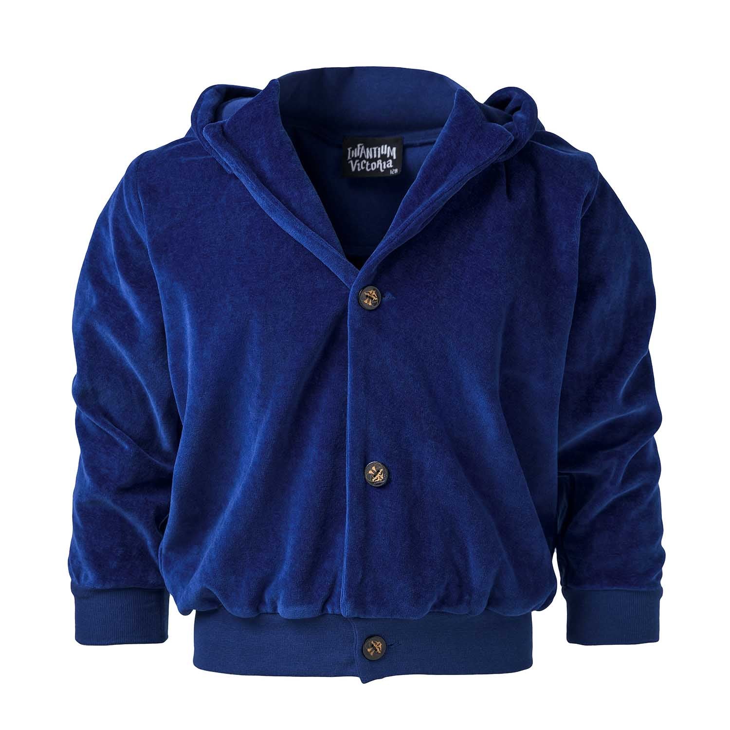 Infantium Victoria Royal Blue Hoodie Samt Blau 104 Baumwolle