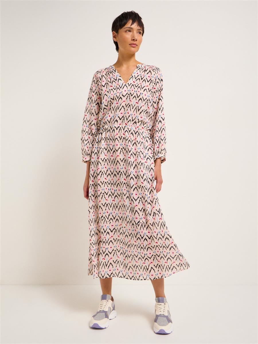 Marlowe Nature Midikleid ikat print natural Seide Gr.36