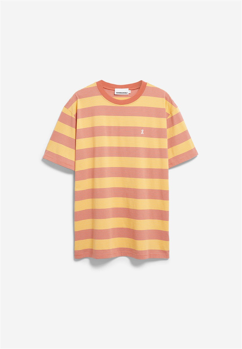 marlowe nature Maarkos Multi Stripes T-Shirt sunflower-tabasco M