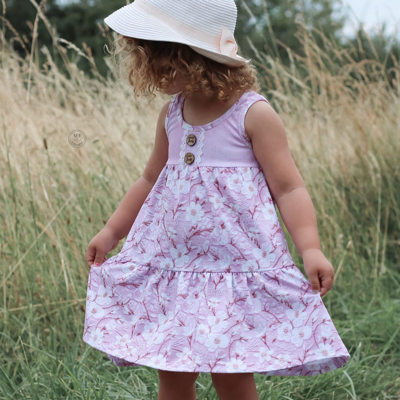 Moeve Design Mini Kathrin Gr.86-164 Schnittmuster Kleid Jersey