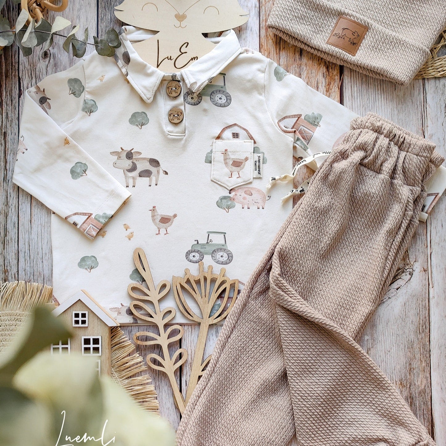 Moeve Design Cameo Polo Schnittmuster Kinder 86-164 Jersey