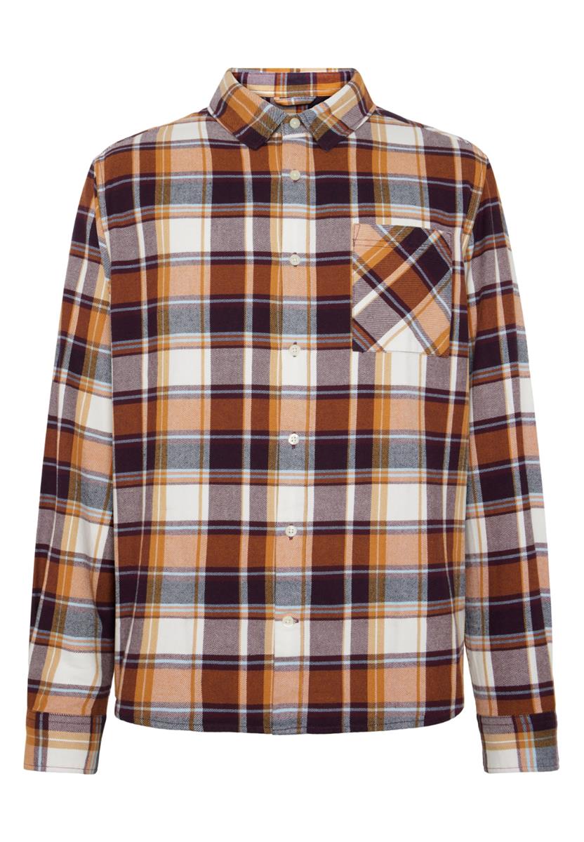 marlowe nature Organic Cotton Flannel Karohemd blue check