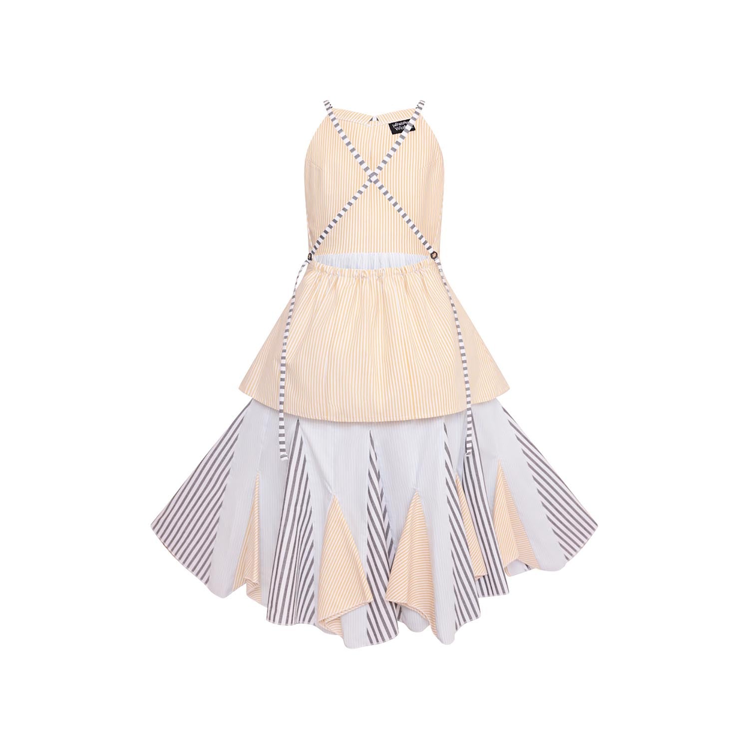 Infantium Victoria Zero Waste Kleid Gestreift Festlich