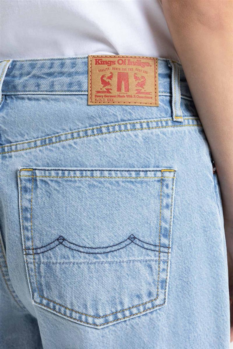 Kings of Indigo Joan Jeans blue reef Bio-Baumwolle weites Bein