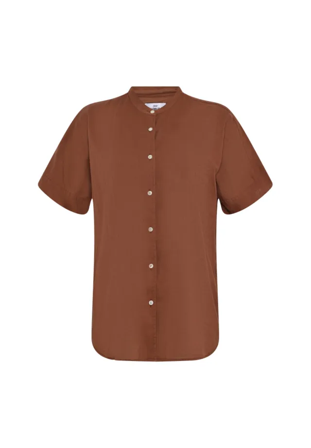 Klitmøller Mille S/S Shirt Bluse burnt sienna Bio