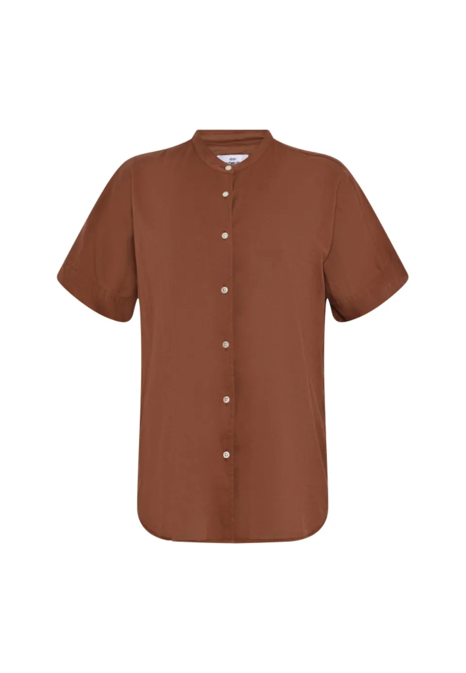 Klitmøller Mille S/S Shirt Bluse burnt sienna Bio