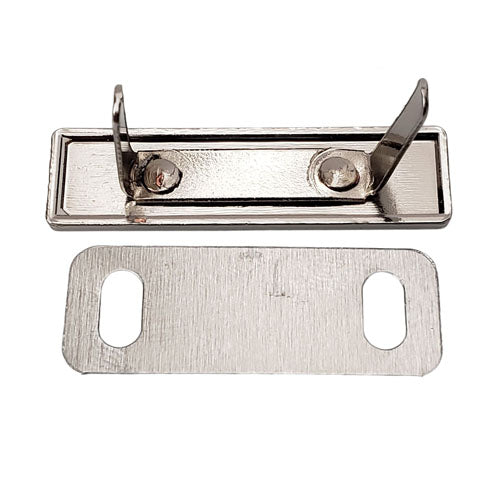 Kam Snaps Notions Handmade Metalllabel Silber 5er-Pack
