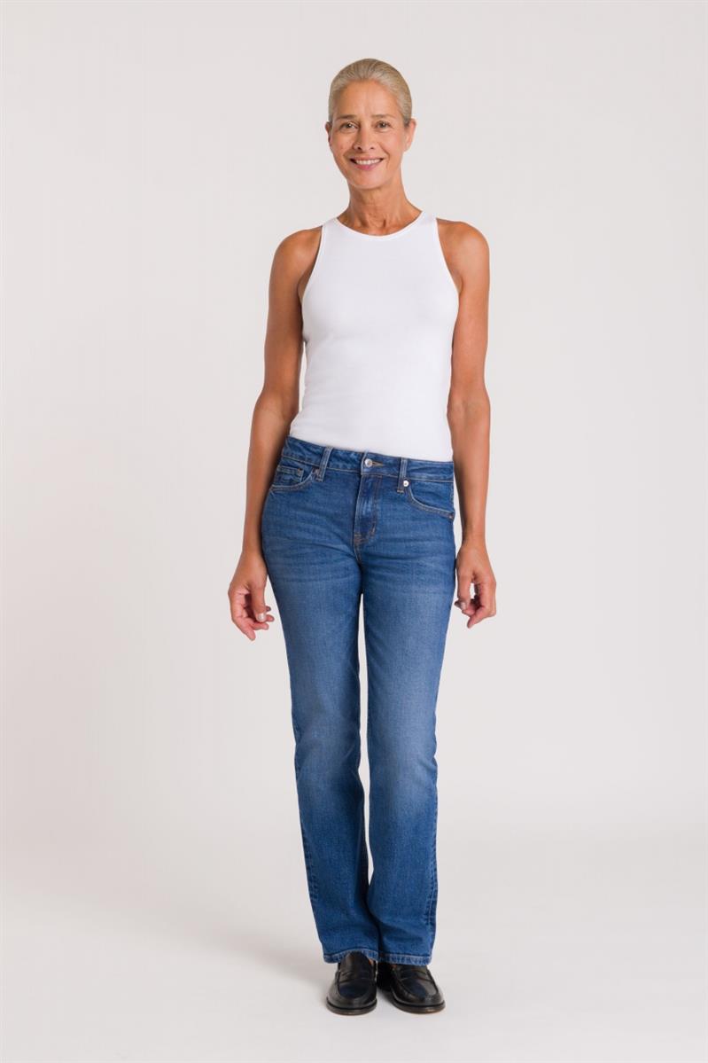 marlowe nature Jeans Emiko Jeans sander mid used Bio-Baumwolle
